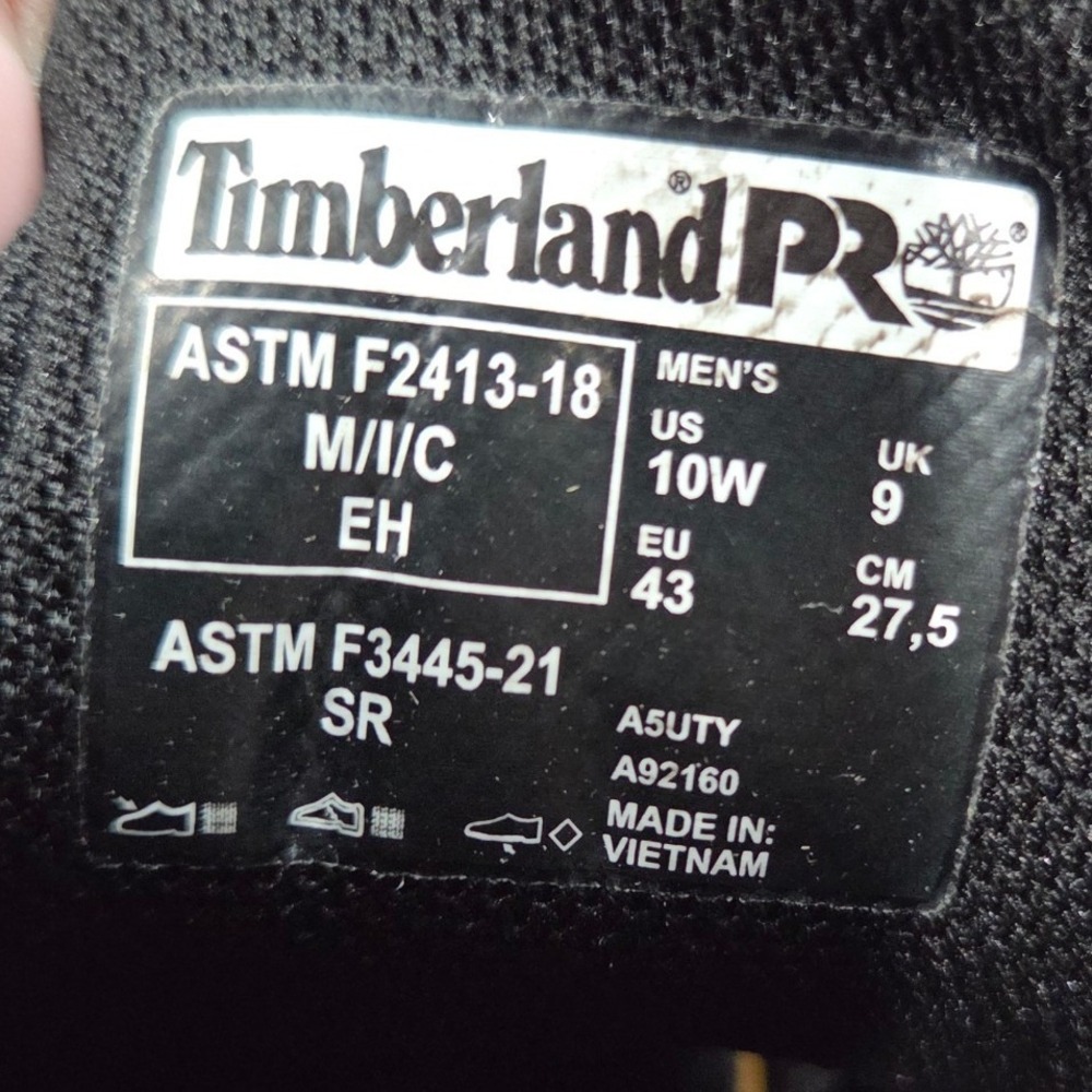 Timberland PRO Setra Work Boot Men 10 WIDE Gray Composite Toe Slip Resistant NEW - Picture 8 of 10